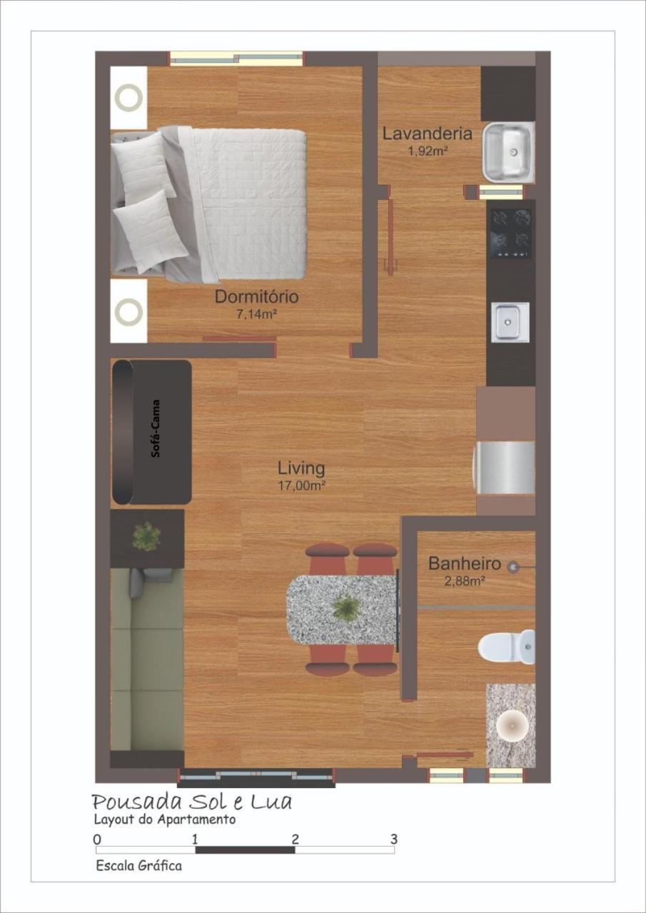 Appartement Residencial Sol E Lua à Palhoça Extérieur photo